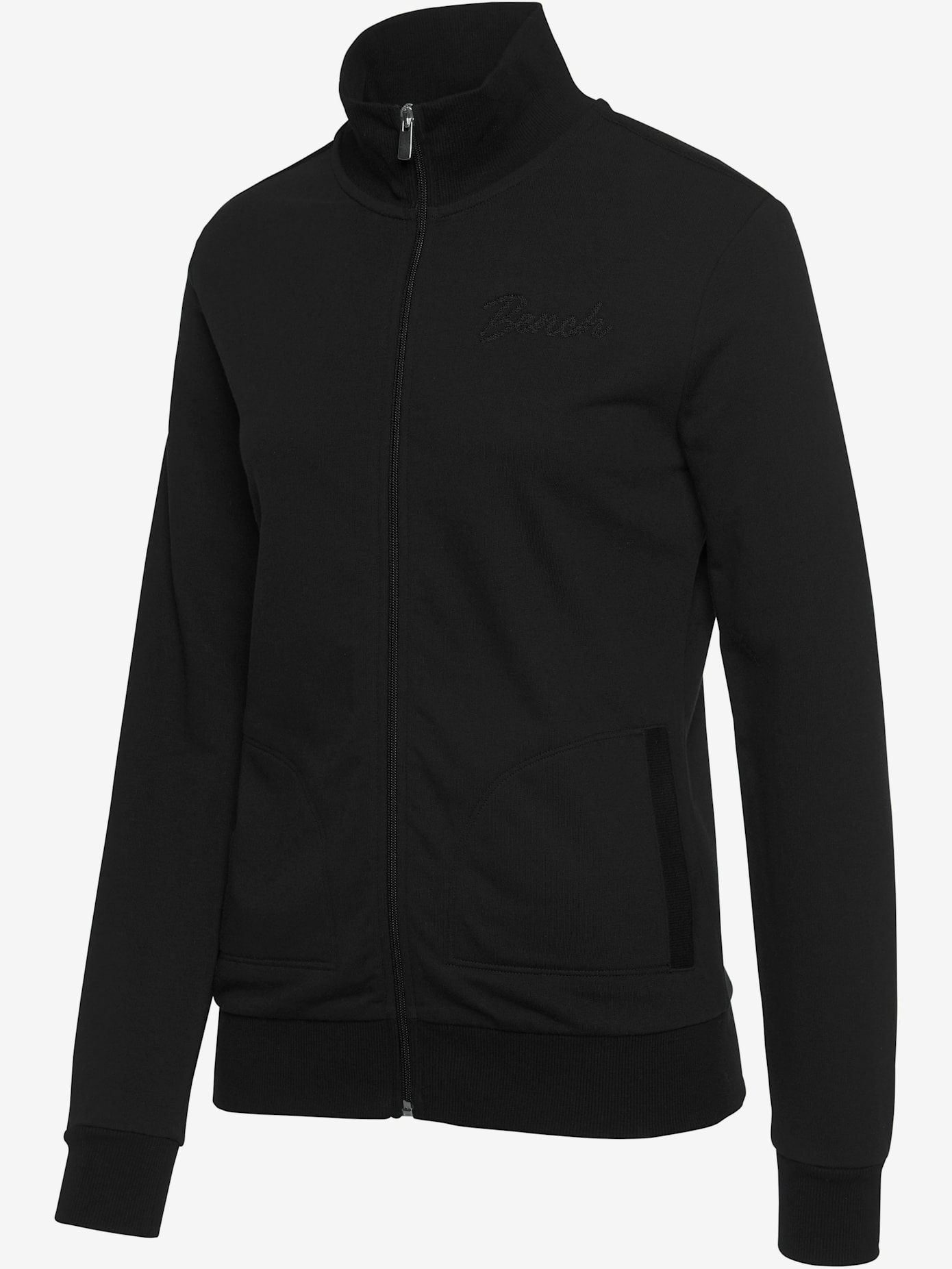 Veste sweat à col montant