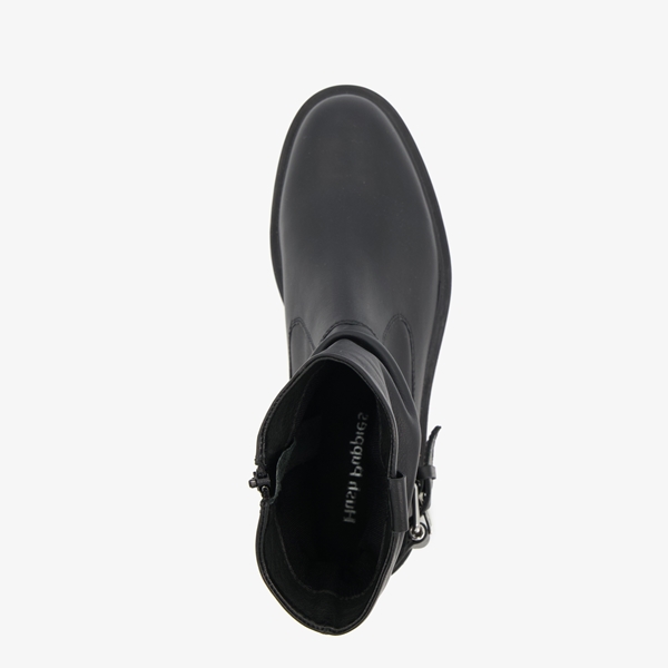 Hush Puppies leren dames boots zwart