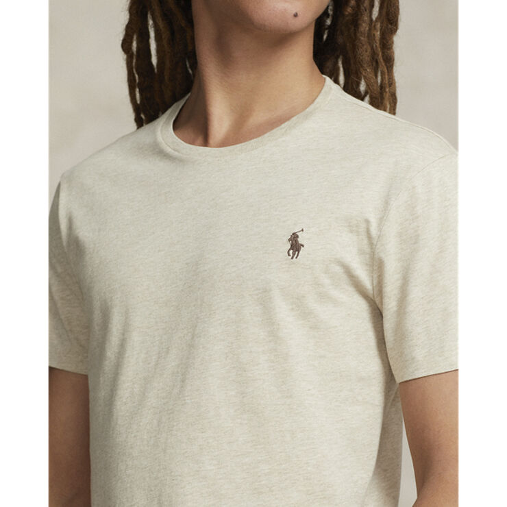 Polo Ralph Lauren Custom Slim Fit Jersey Crewneck T-Shirt Expedition dune heather/c8888