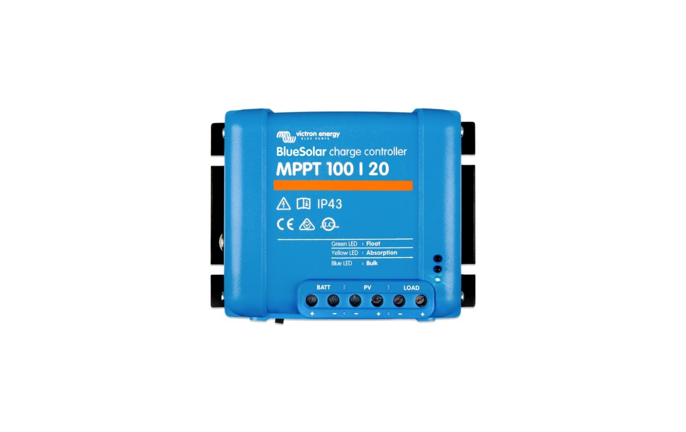 Solarladeregler BlueSolar MPPT 100/20, 12/24/48 V 20AMPPT- Regler mit einem Wirkungsgrad von über 98%