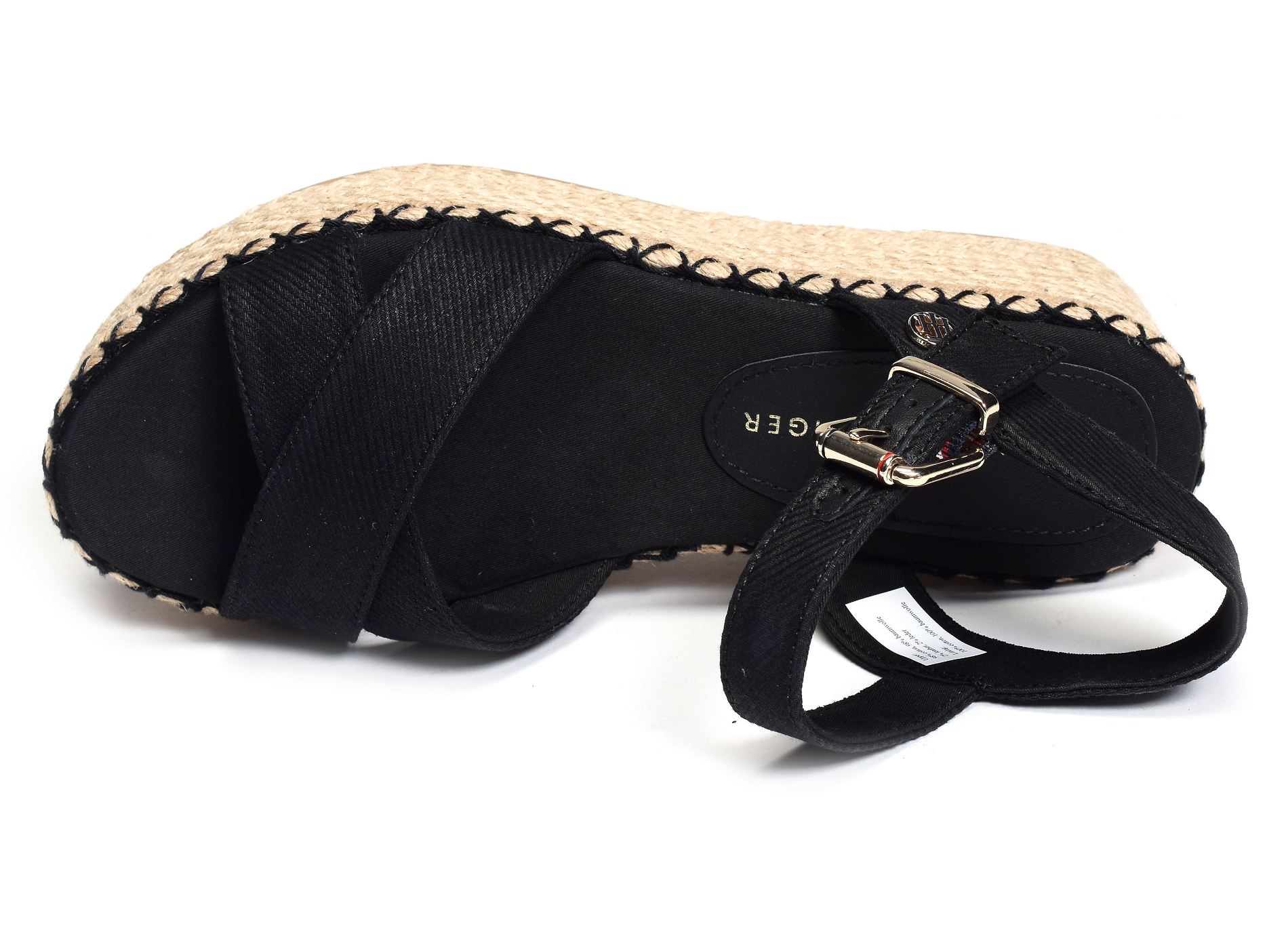 Shiny touches platform wedge 6245 noir