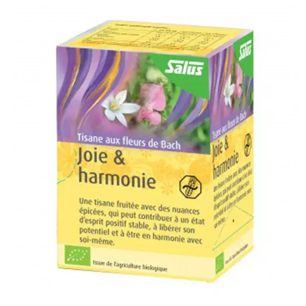 Chá Floral de Bach Salus Alegria e Harmonia 15 sachês