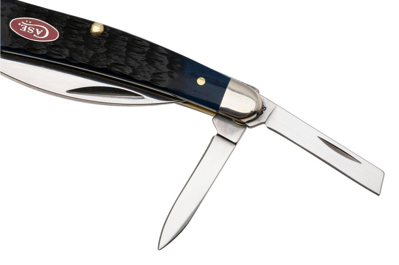 Case Seahorse Whittler, Navy Blue Bone, Rogers Jig, 6889, 6355WH SS zakmes