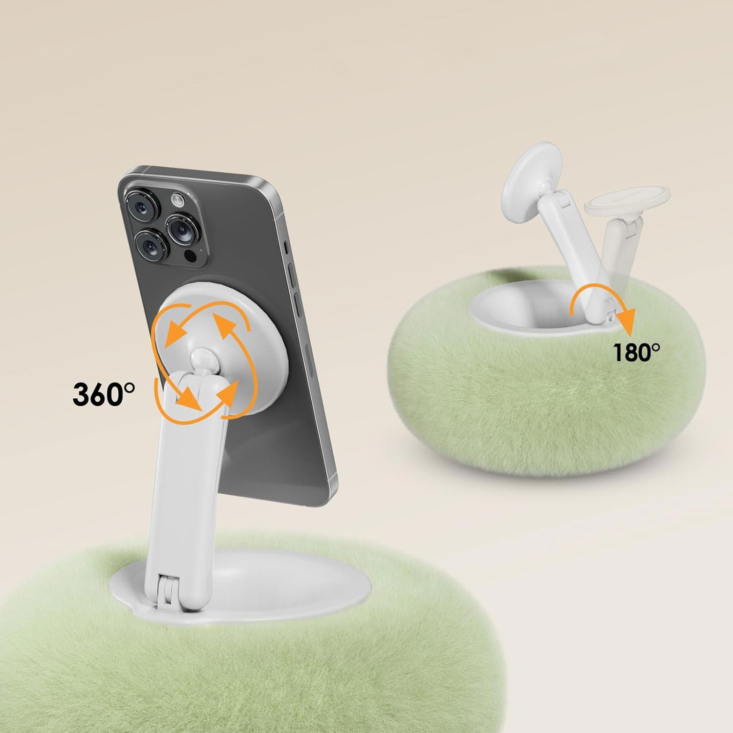 Magnetische Telefonhalterung mit Kissen und verstellbarem Winkel Saugnapfhalterung für 3.5-7