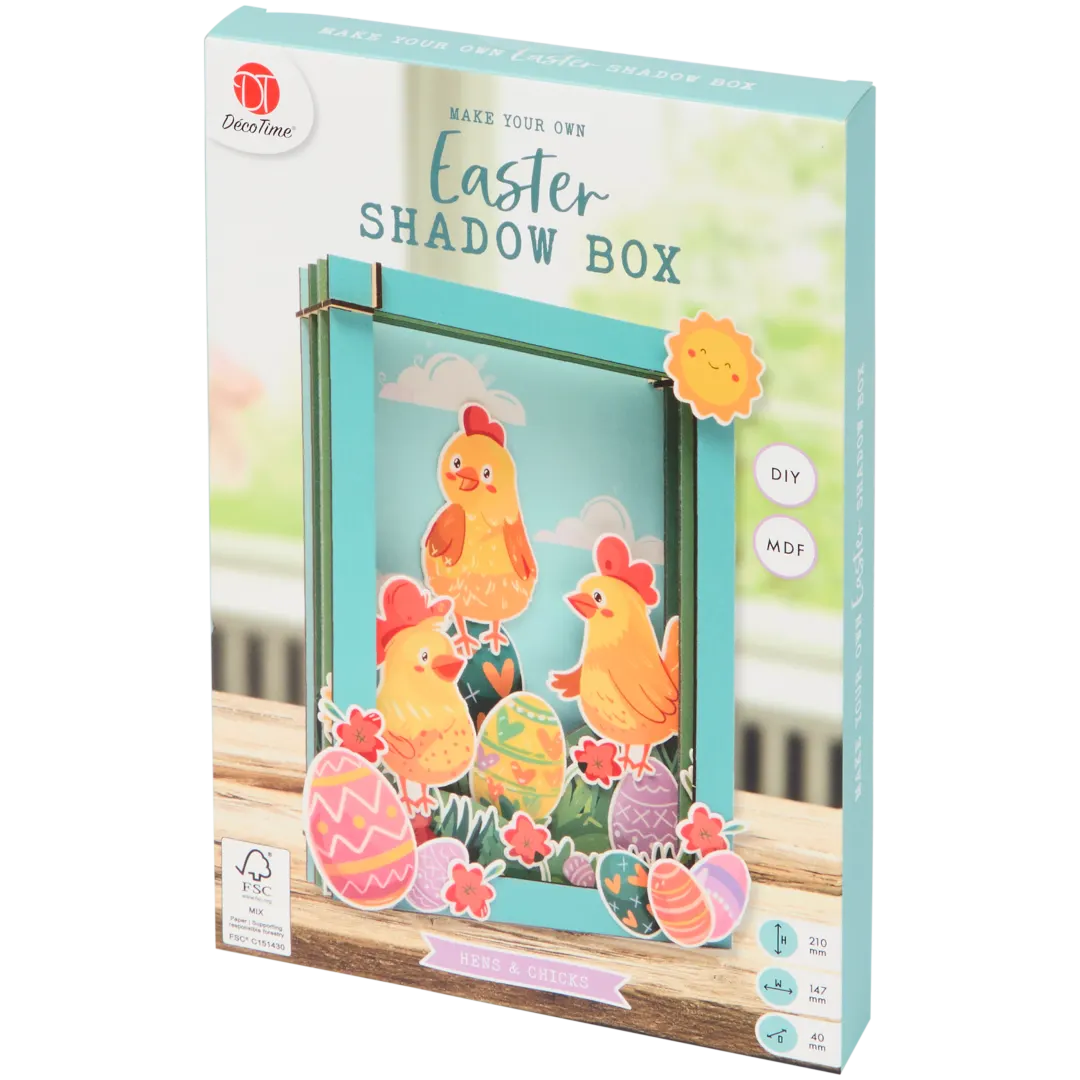 DécoTime maak je eigen 3D paasbox 21 cm | diverse varianten