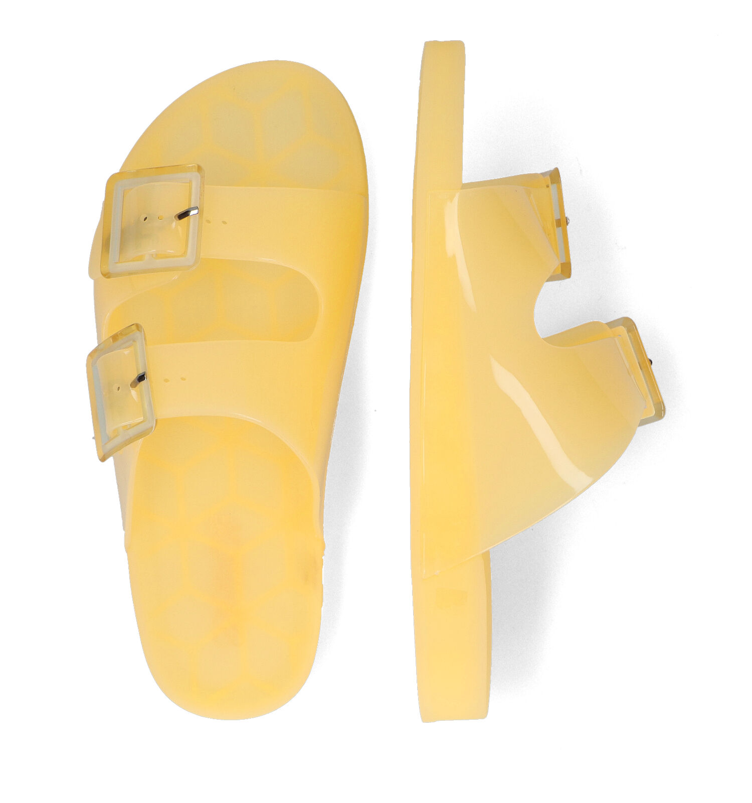 Badslippers geel