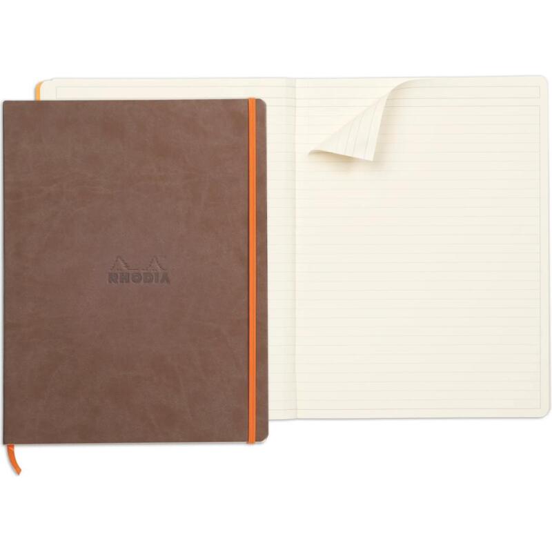 Rhodiarama cahier souple A4 +160 pages ligné papier ivoire 90 g
