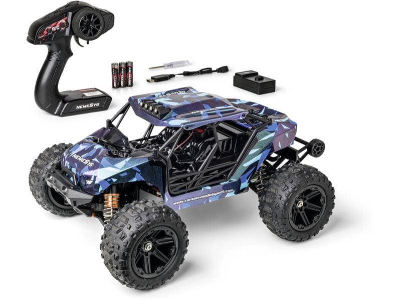 Carson Monster Truck NemeSys 2.4 GHz 1:12, RTR RC Off-Roader im RTR Komplettset