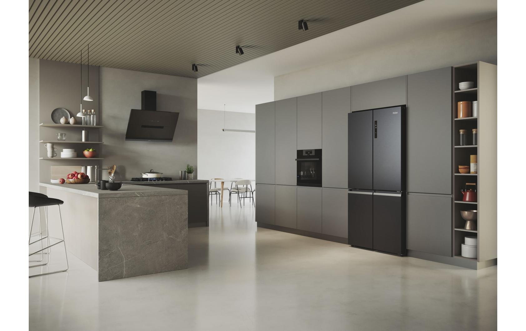 Foodcenter HCR5919ENMB Schwarz<br>Side by Side Kühlgerät