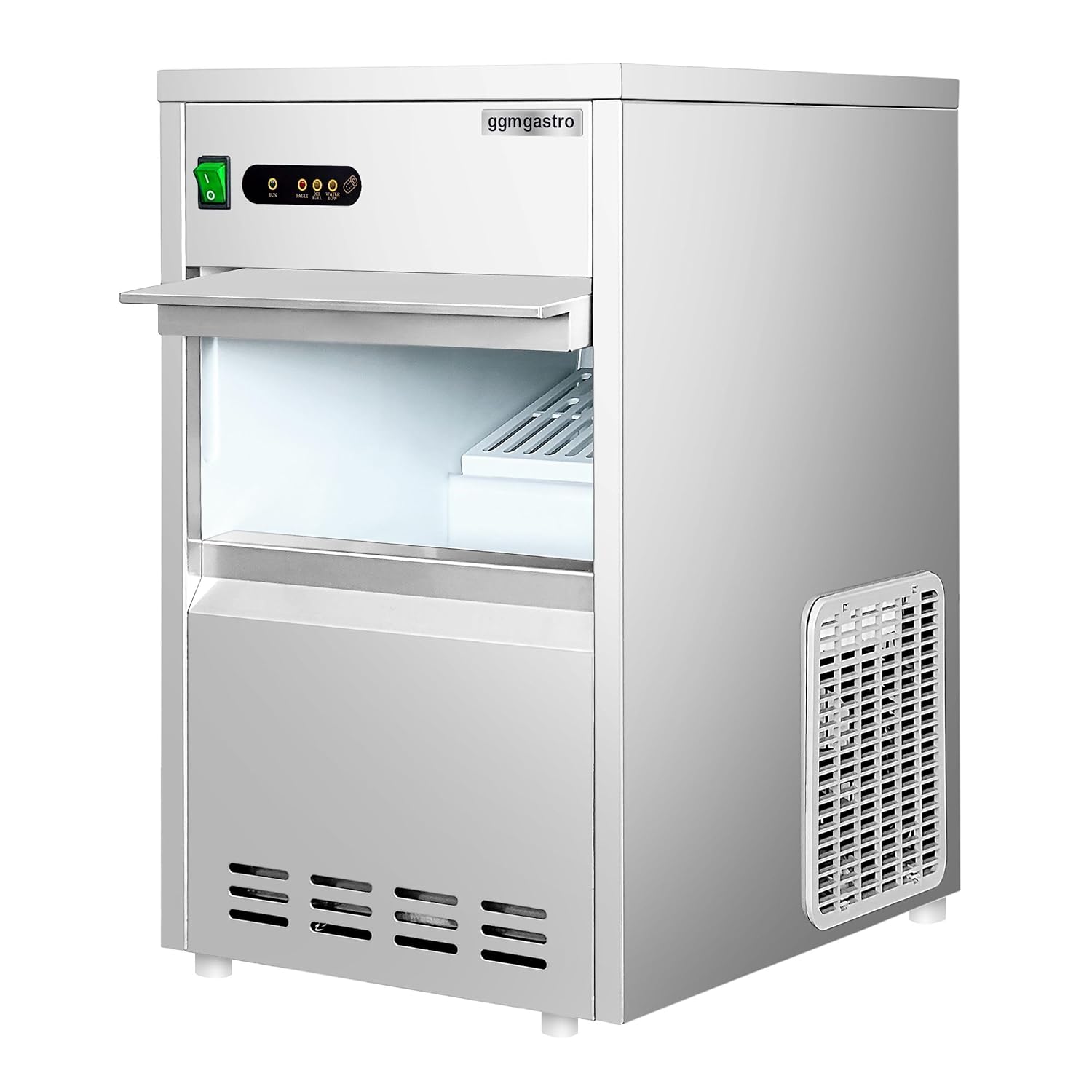 GGM Gastro Eiswürfelbereiter 28 kg/24h Luftgekühlt Edelstahl EWBH356-N