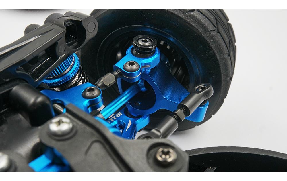 Rapid Performance Conversion Kit Blau, TT-01E<br>Aluminium Upgrade Set für Tamiya TT-01E Chassis
