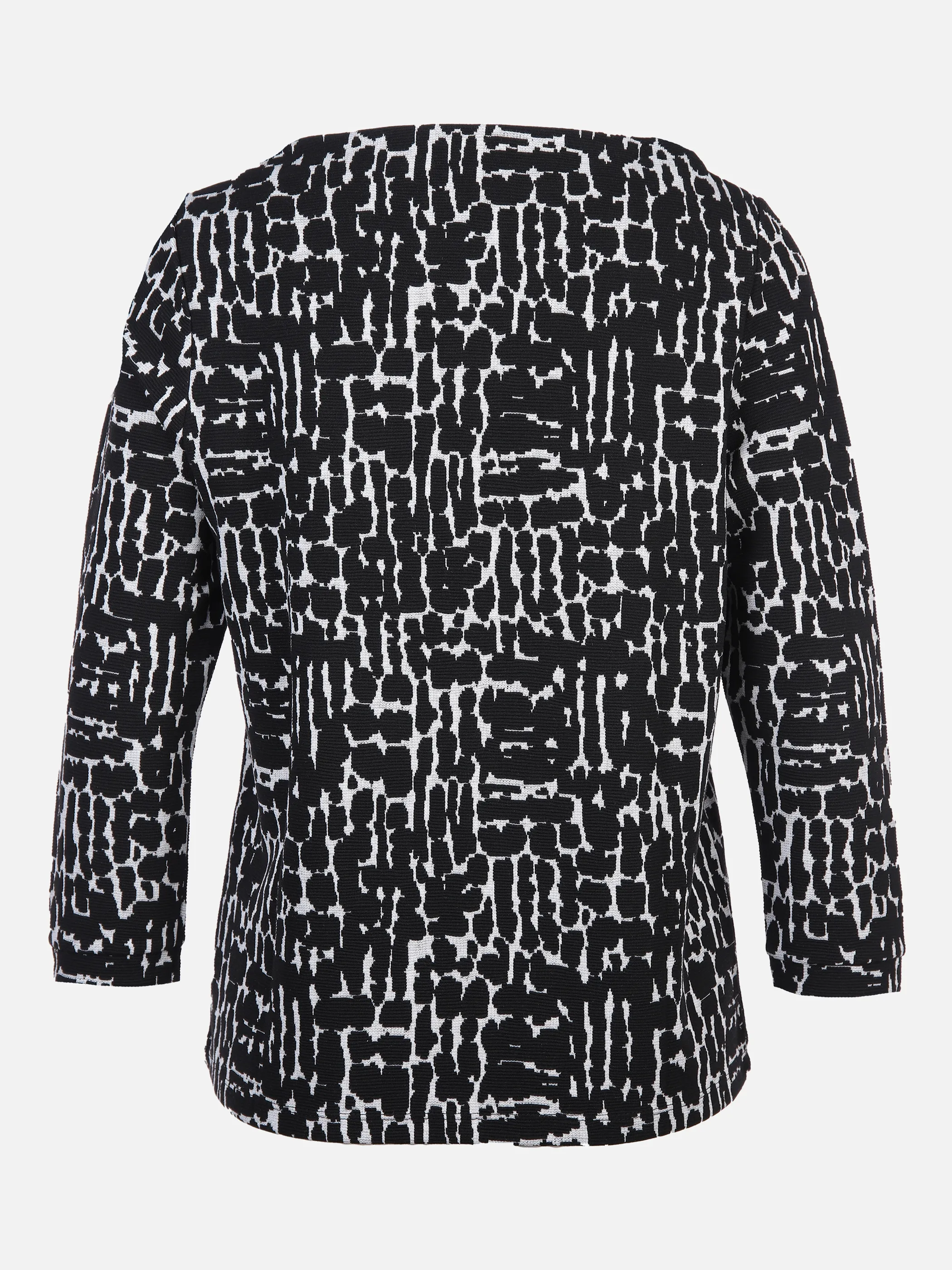 Damen Shirt mit 7/8 Arm im abstrakten Dessin