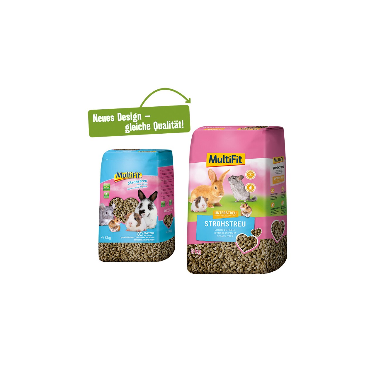 MultiFit Natur-Strohstreu Unterstreu 8 kg