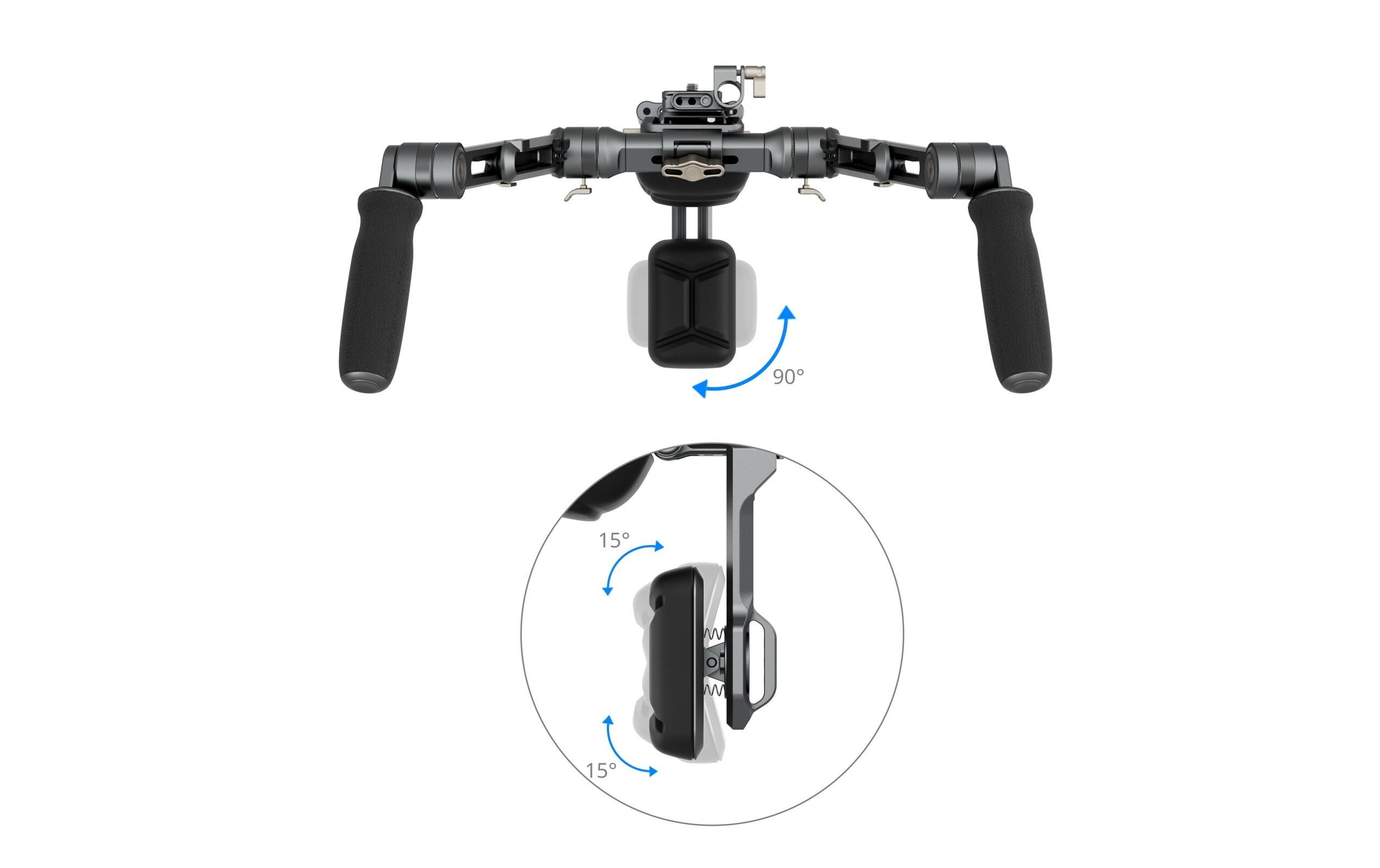 HawkLock Shoulder Rig SR007 Pro<br>Schulterrig mit Schnellspann-Design
