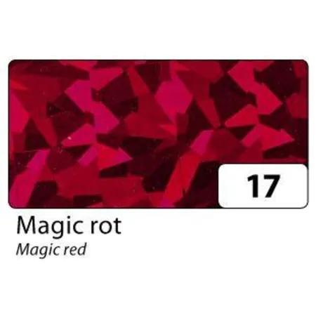 Folia 310/17 Holographische Folie, rot, ca. 40 x 100cm