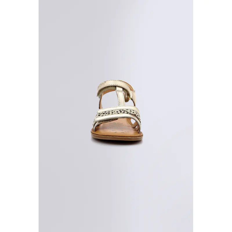 DIAMANTO OR PONY SANDALES Cuir Fille