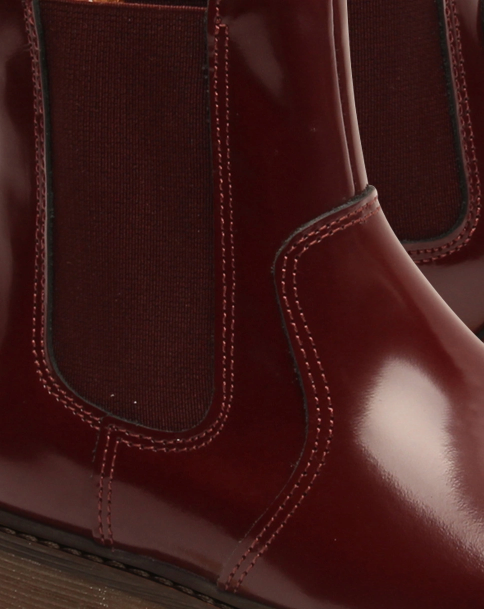 Chelseaboots NEEL in bordeaux polido