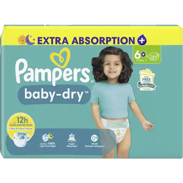 baby-dry Windeln Gr.6+ Extra Large 14-19kg Single Pack
