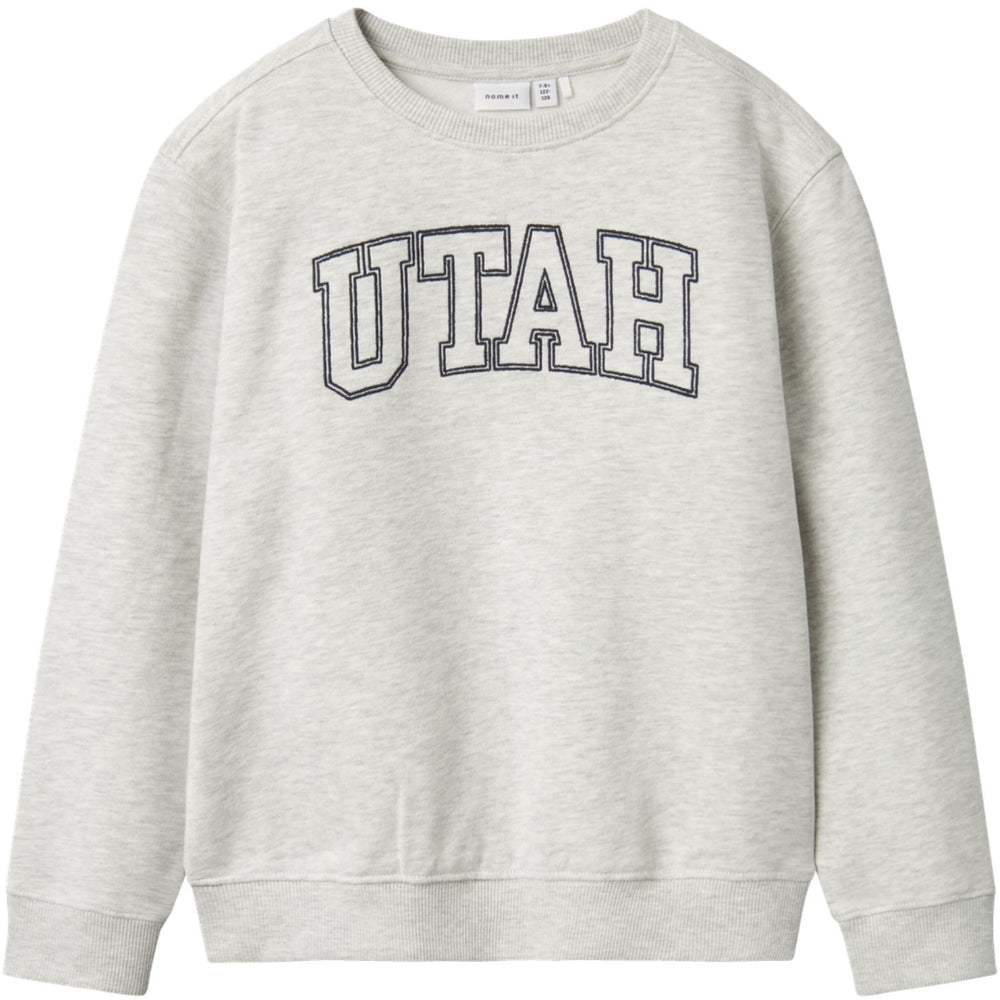 Køb Name It Light Grey Melange Taloy Regular Sweatshirt