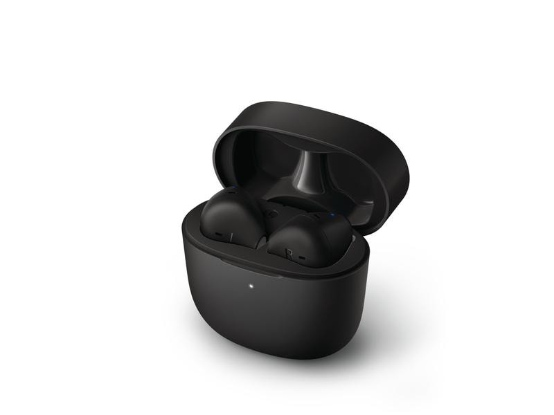 Philips True Wireless In-Ear-Kopfhörer TAT2236BK/00 Schwarz True Wireless Kopfhörer mit schlankem Gehäuse und bequemer Passform