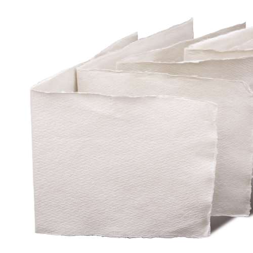 KHADI Handgeschöpftes Künstler-Büttenpapier Karten & Umschlag Set