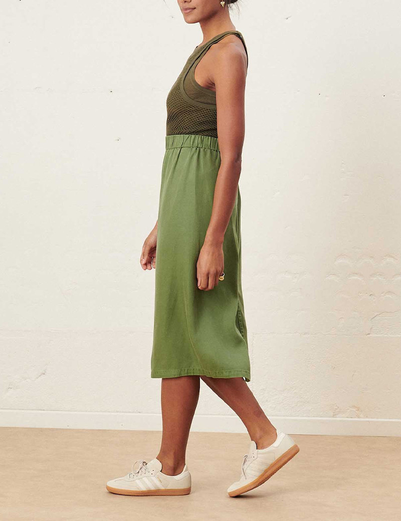 LAB DIP JUPE MIDI FEMME KAKI