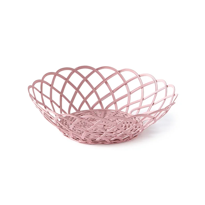 Pols Potten - Bakkie Korb, lace Ø 28 cm, pink