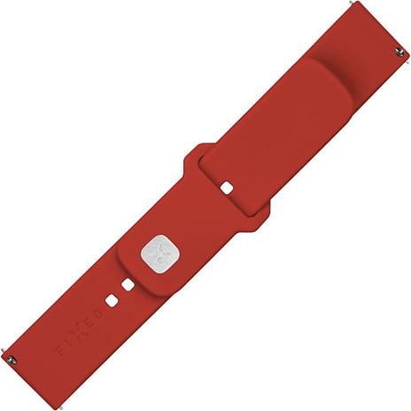 Fixed Silicon Sporty Strap silikonerem til Smartwatch - rød
