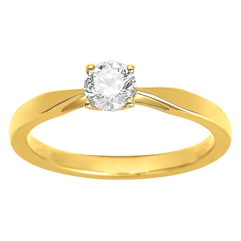 Solitaire Diamant 0.40CT - Or Jaune 18 carats