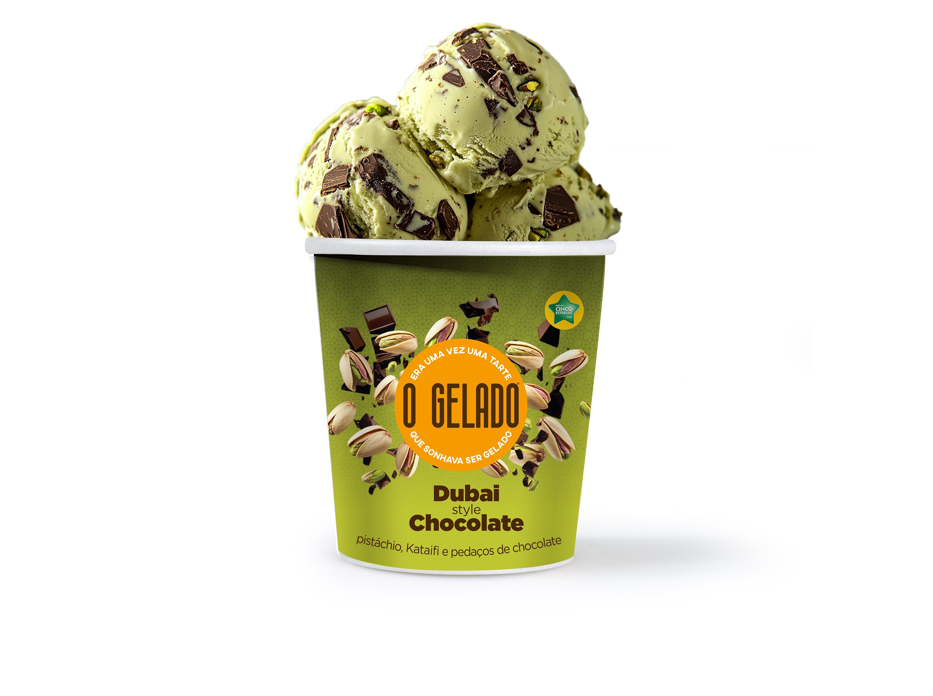 GELADO O GELADO DUBAI CHOCO STYLE 460ML