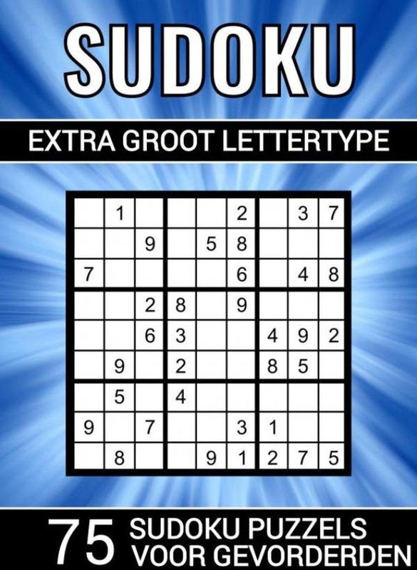 Puzzelboek - 75 Sudoku Puzzels - A4 - Paperback - Voor Gevorderden