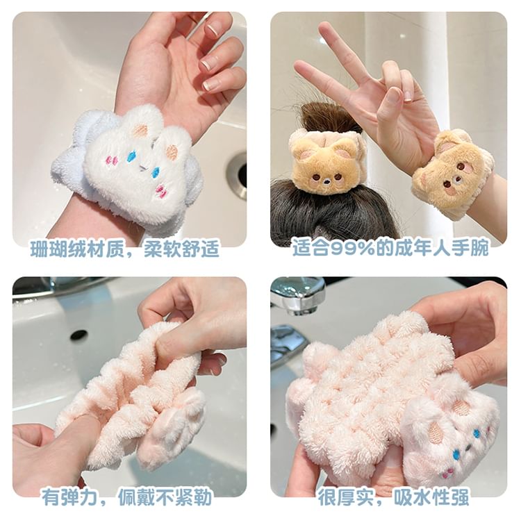 Baburu - Animal Face Wash polsband / hoofdband / haak / set