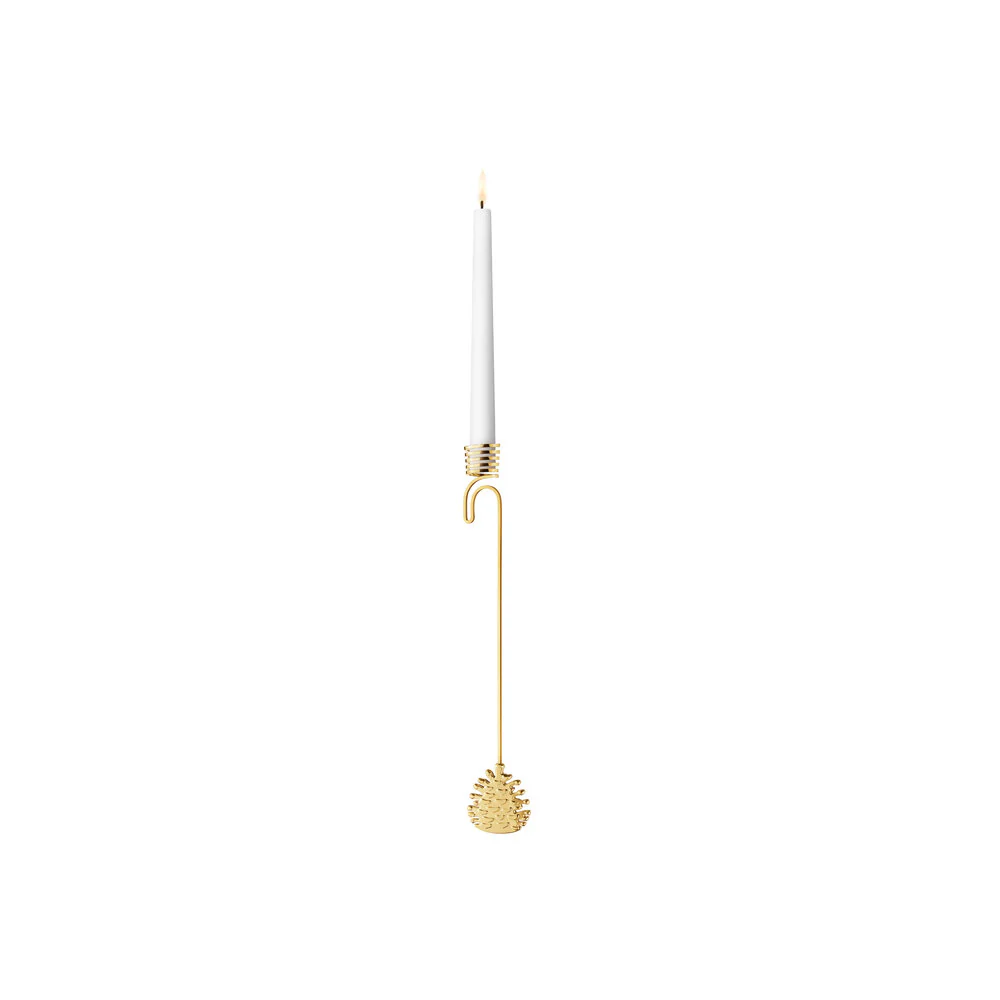 Georg Jensen  CC 2023 Grankogle lyseholder - forgyldt