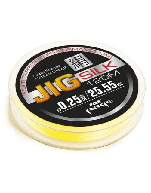 Fox Rage Jig Silk 025mm \/ 2555kg X 120m - Gevlochten lijn -