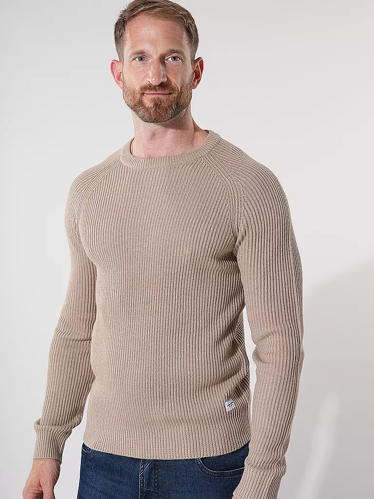 JACK & JONES Pullover JJPANNEL beige