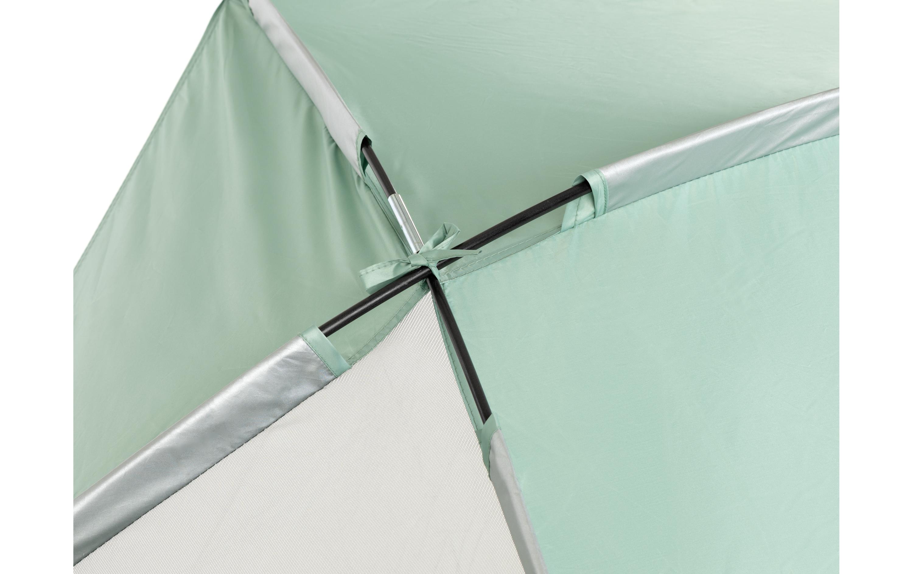 Strandzelt XL, Granite GreenStrandmuschel schützt vor Sonne, Wind und leichtem Regen