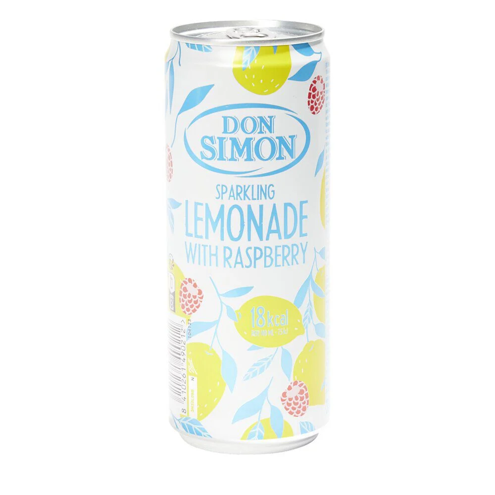 Citronnade pétillante à la framboise Don Simon canette 33cl