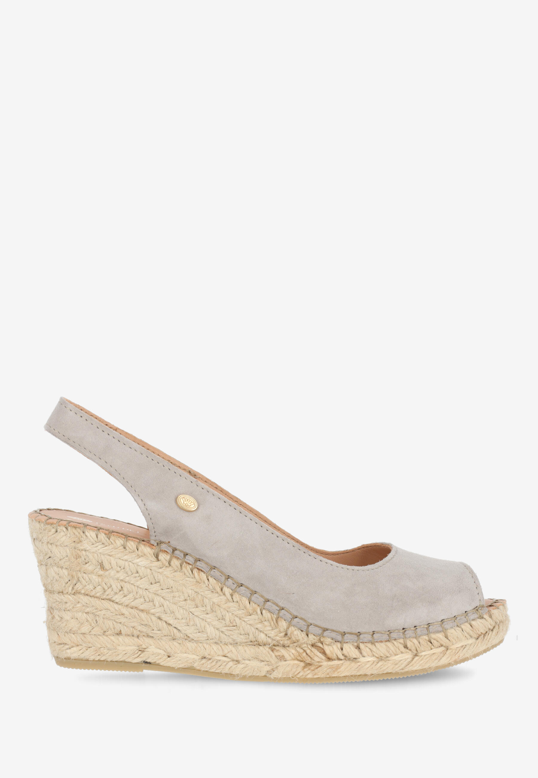 CLARE BEAU  Espadrille suede Taupe