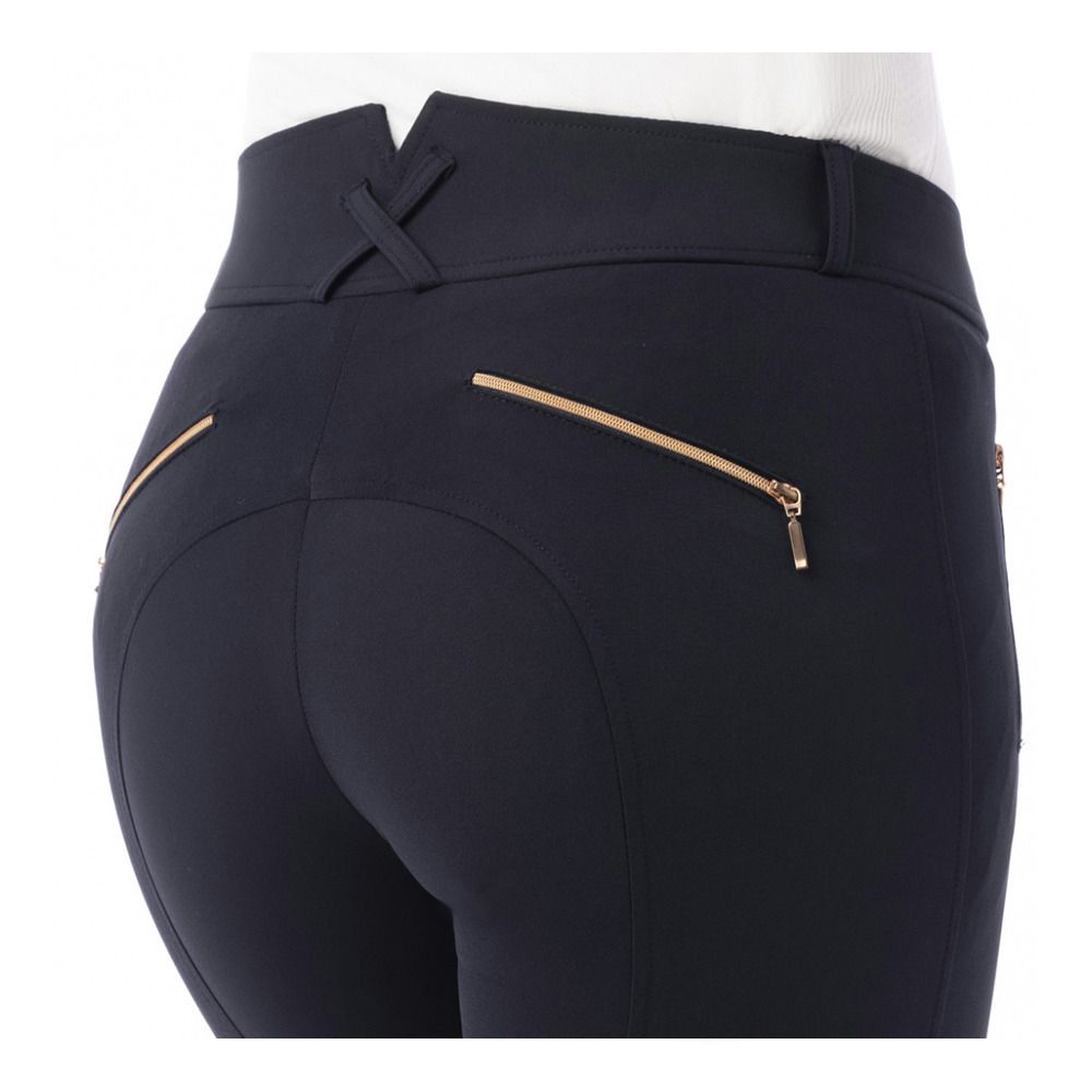 Equitheme KENYA - Pantalon siliconé Femme marine