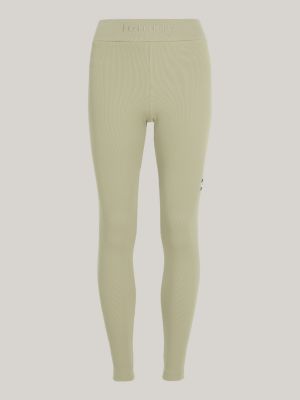 Leggings caneladas essenciais de comprimento total