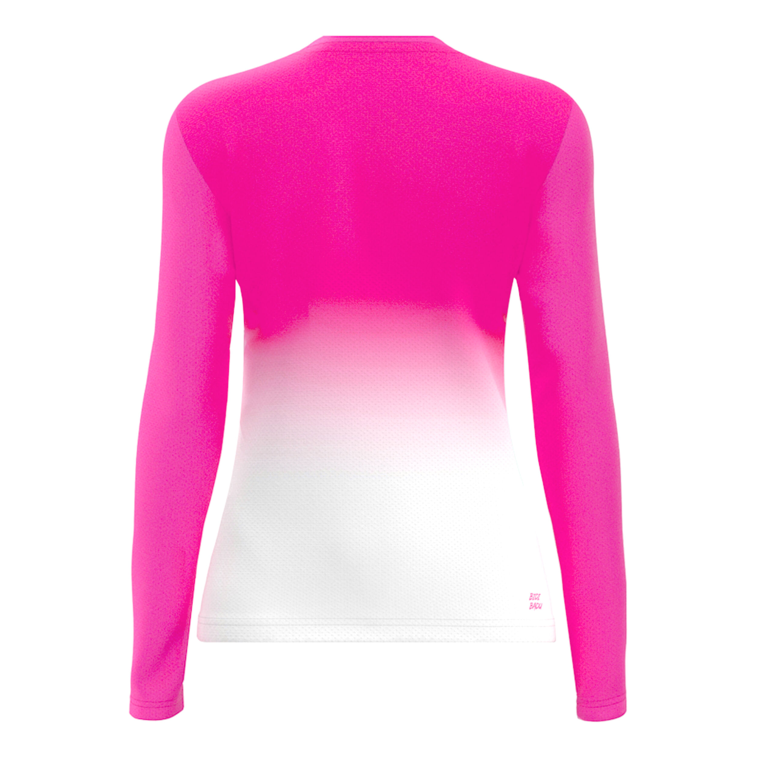 BIDI BADU Crew Gradiant Haut Manches Longues Femmes - Pink , Blanc