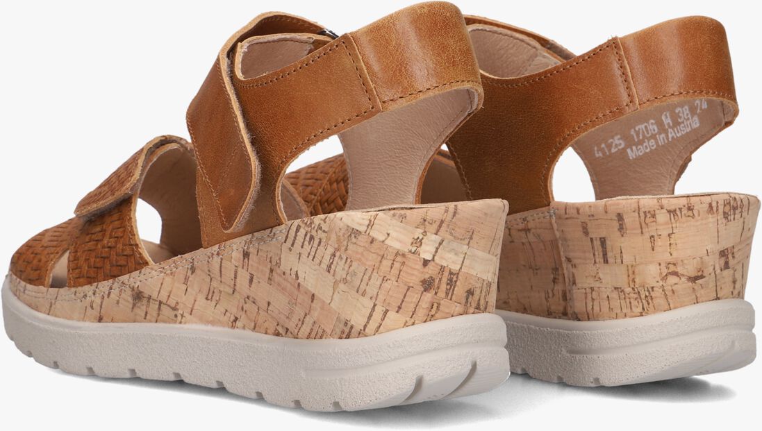 bruine hartjes sandalen met hak jazz