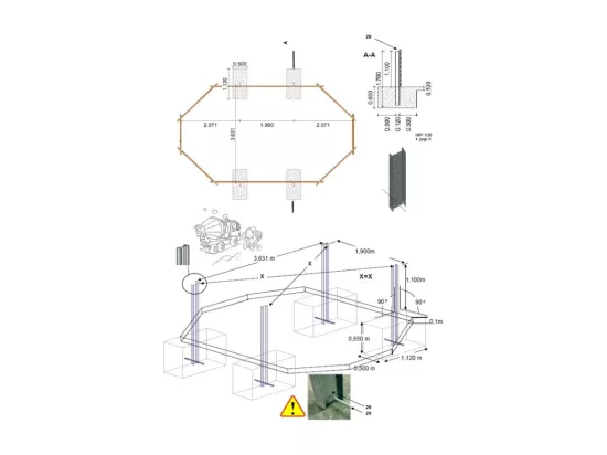 Piscine en bois 6,57x4,07 - H.1,20 m - avec filtration - BAS748OSPI - ALTANKA