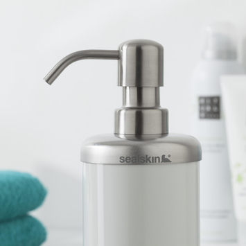 Sealskin Acero zeepdispenser inox wit