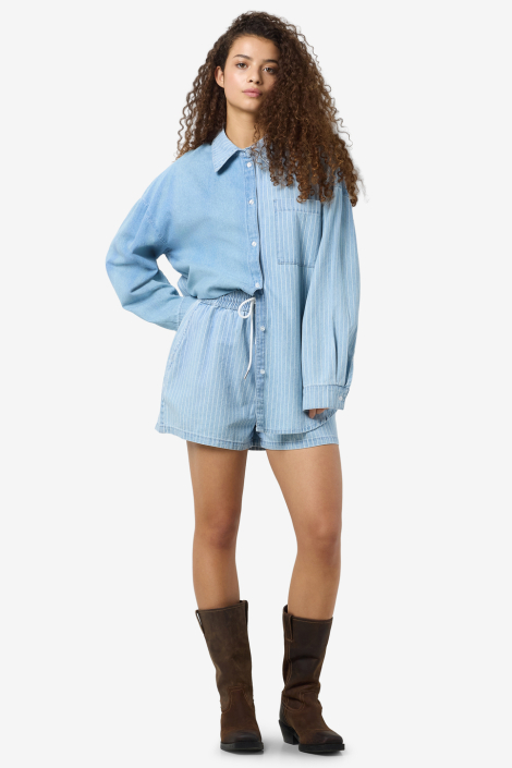 Noisy may blauwe dames korte broek