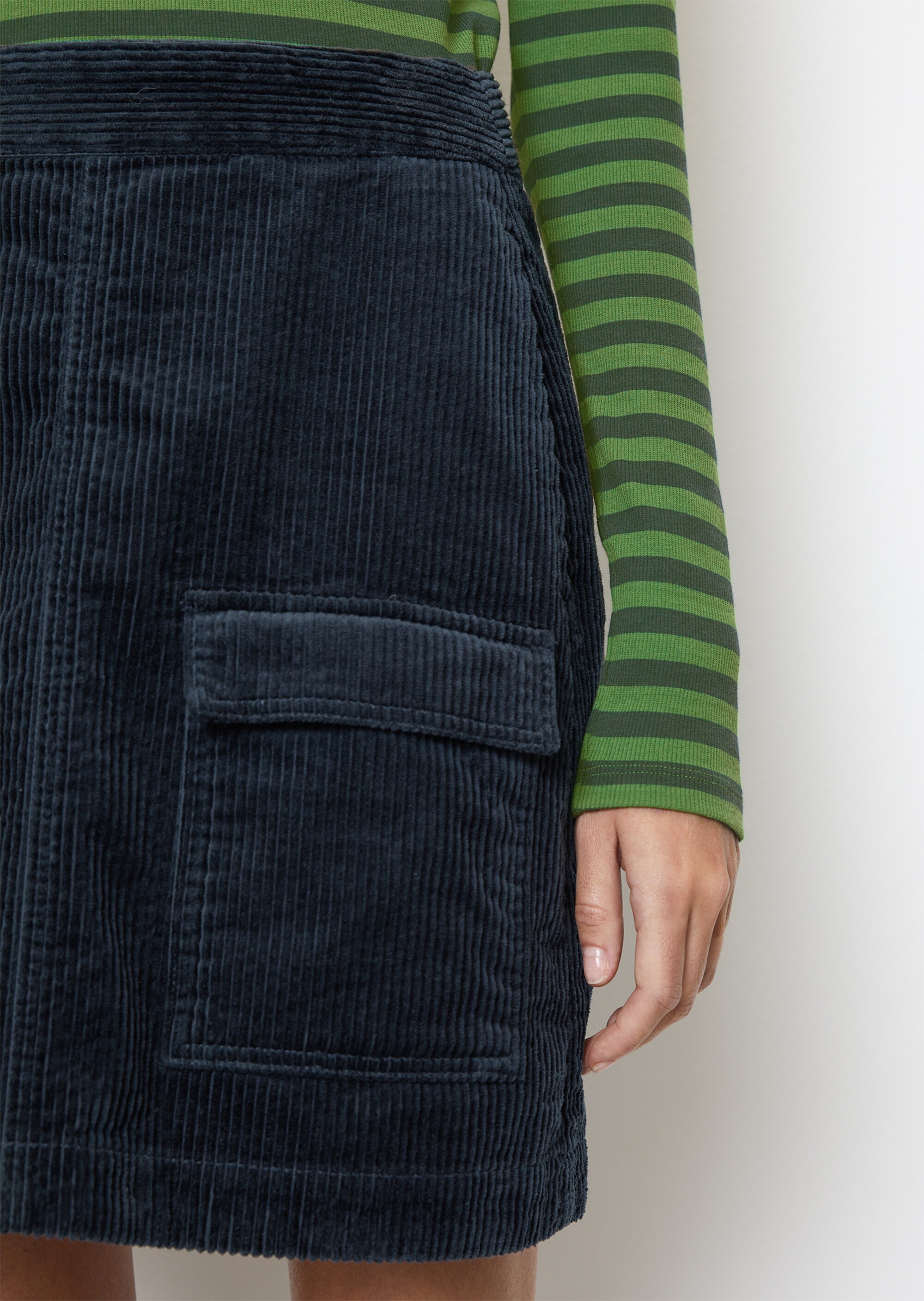 Cord-Minirock aus Organic Cotton