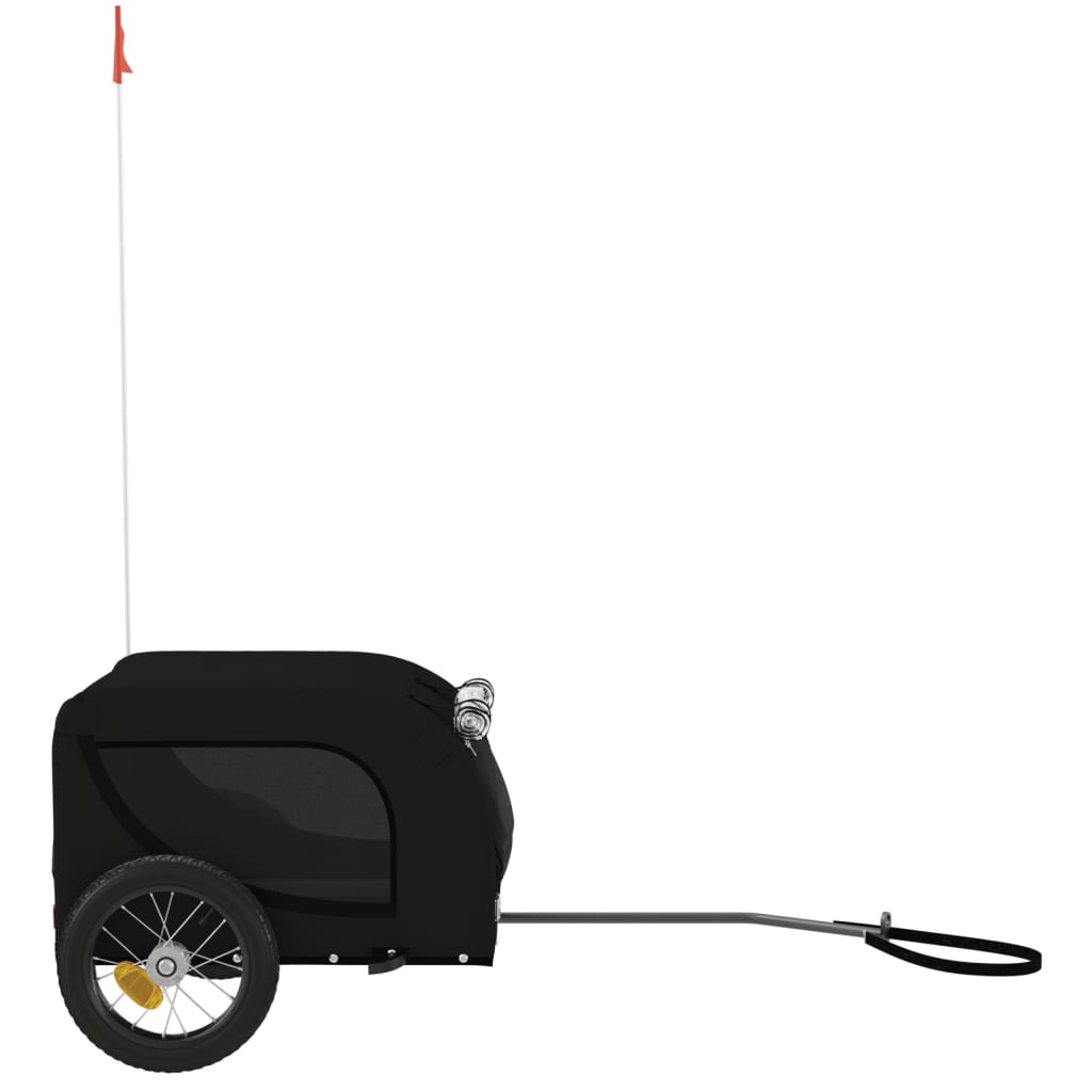 Remorque de vélo pour animaux de compagnie noir