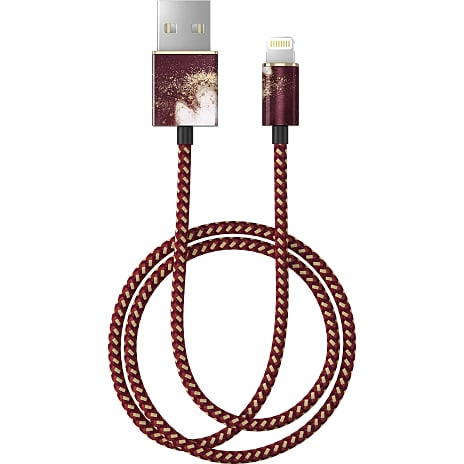 Ideal lightning kabel - golden burgundy marble