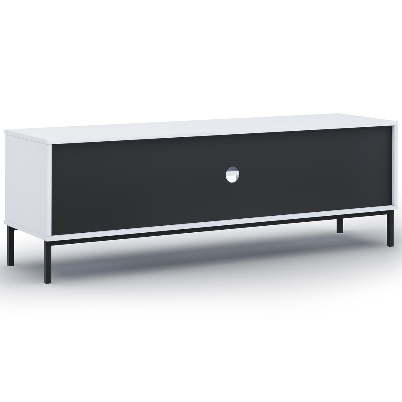 Cosmopolitan Design Meuble TV Query blanc - 101x41x50 cm
