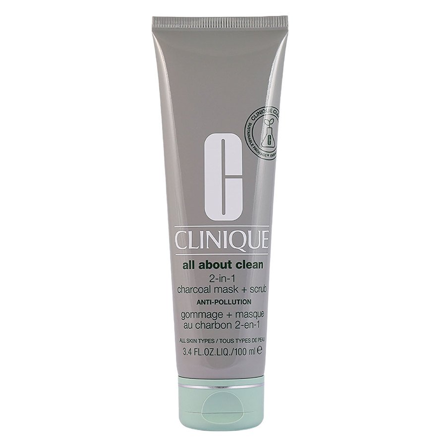 Clinique All About Clean Charcoal Mask + Scrub Anti-Pollution 100ml
